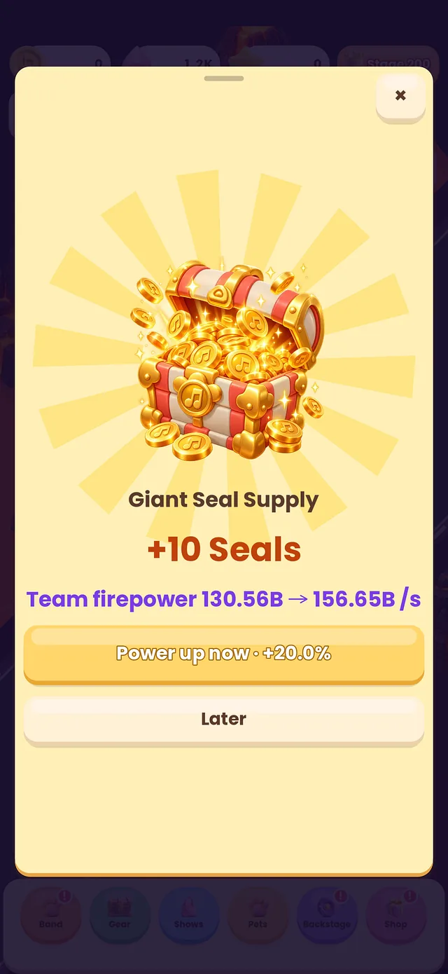 A chest full of upgrades